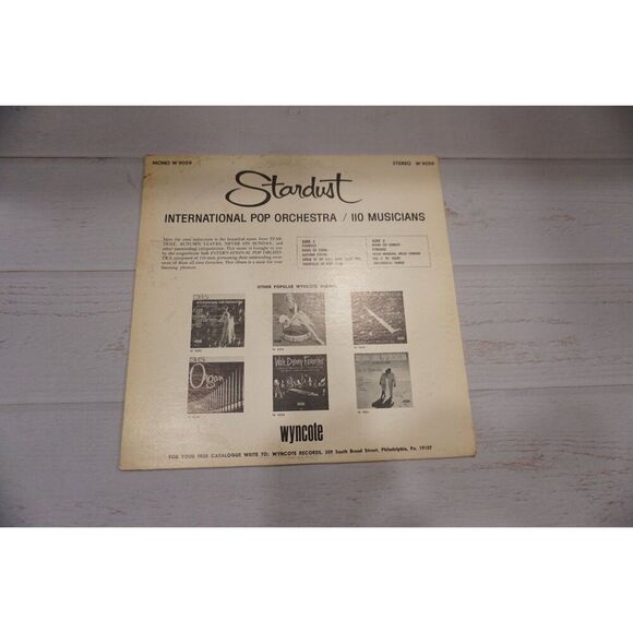 Stardust - International Pop Orchestra Vinyl LP Record (Instrumental Easy) - Picture 2 of 4